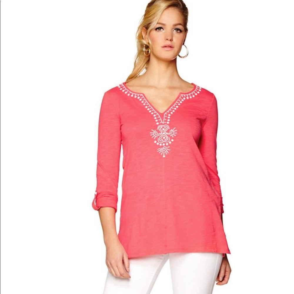 EUC Lilly Pulitzer Eliana Long Sleeve Tunic - Picture 2 of 12